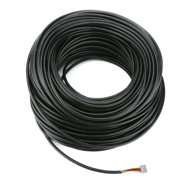 2.54*4P 4 Wire Cable for Video Intercom Color Video Door Phone Doorbell Wired Intercom Cable 50M 30M 3