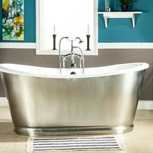 6" CUPC одобрено отдельно стоящая Роскошная Крытая ванна чугунная Двойная ванна многоцветная на заказ построенная 1008-10 ss