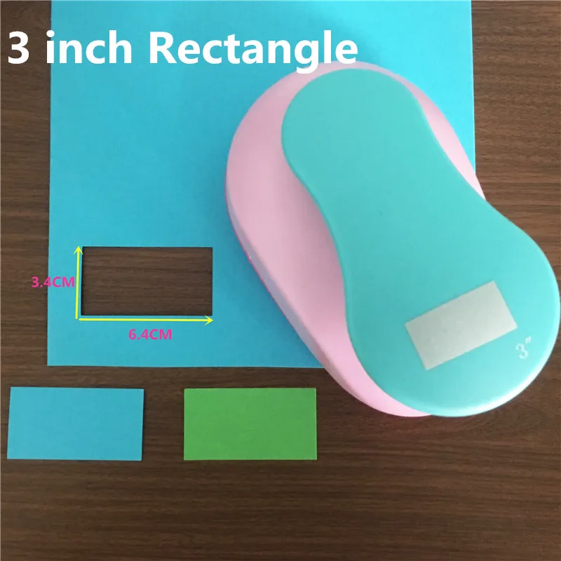 

Big Rectangle EVA foam puncher paper cutter for greeting card handmade DIY craft punch furador scrapbook Rectangular hole punch