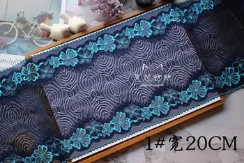 

Lace Fabric,Fashion Handmade DIY Embroidery Black Eyelash Lace Trims,3 Meters /Lot, 7cm Wide,