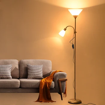 

Modern 2 lights mother and child Floor Lamps Living Room adjustable Hotel Lighting E27 AC 110V 220V For Bedroom