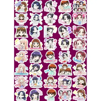 

Kpop Twice Cute Expression PVC Photo Sticker for Mobile Phone Guitar Notebook Loptop Luggage Momo Sana DIY Stickers