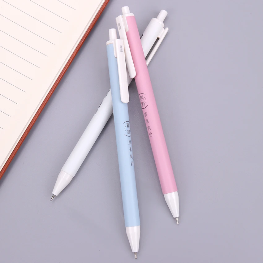 0,7 мм пластиковая шариковая ручка Модная креативная пресс ручки для письма Канцтовары офисный школьный ручка шариковая ручка синяя заправка