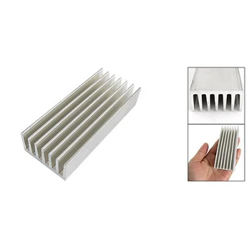 

Hot New 98 x 40 x 20mm Silver Tone Aluminium Heat Diffusion Cooling Fin