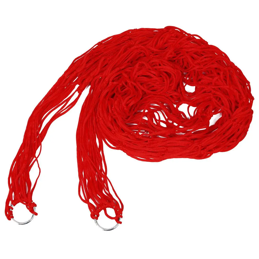 RED Nylon Hammock Hanging Mesh Net Sleeping Bed Swing Outdoor Camping Travel RED Nylon Hammock Hanging Mesh Net Sleeping Bed Swing Outdoor Camping Travel
