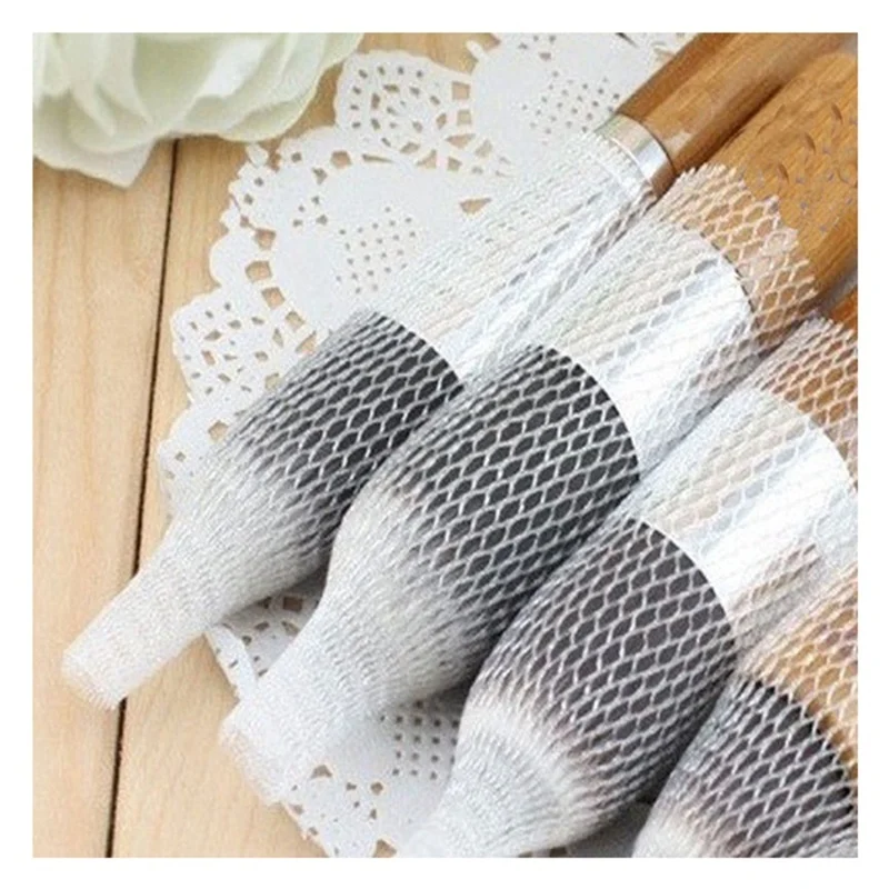 100 pcs Make Up Brush Pen Netting Cover Mesh Sheath Protectors Guards Protective cover Sheath Net(White