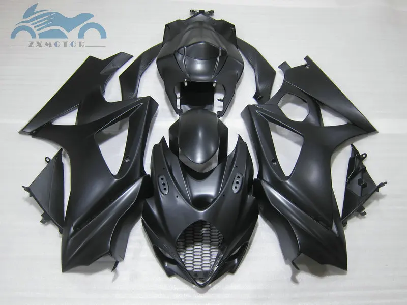 Conjunto de carenagem, de alta qualidade, para suzuki 2007, 2008, gsxr 1000, k7, plástico abs, conjunto de peças pretas foscas, para motocicleta, gsx, r1000, 07, 08 1