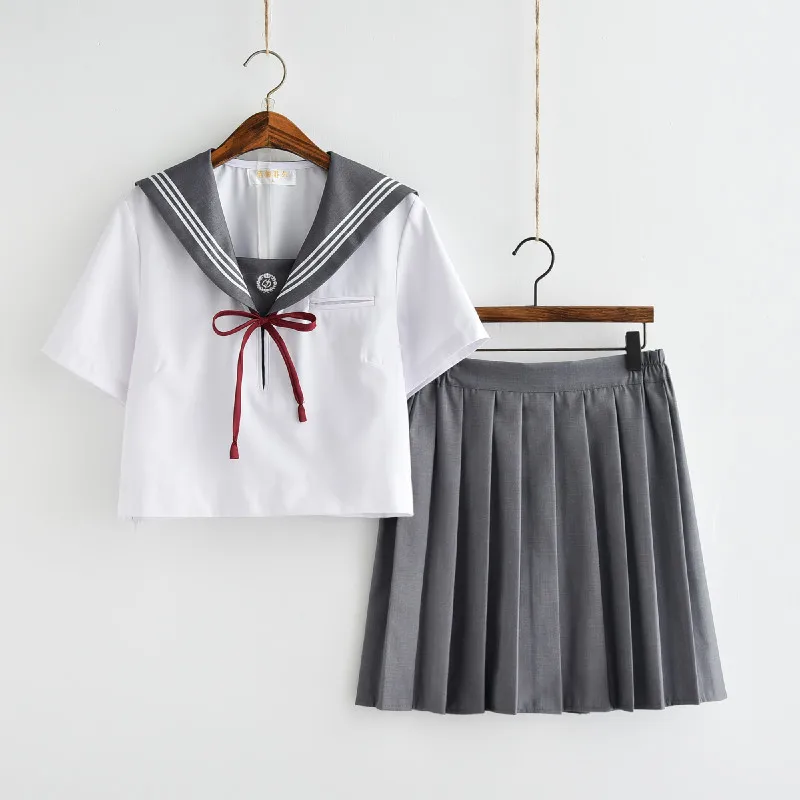 

High school students uniforms Japan JK uniform embroidery sailor suit female uniforms class service college wind student suit