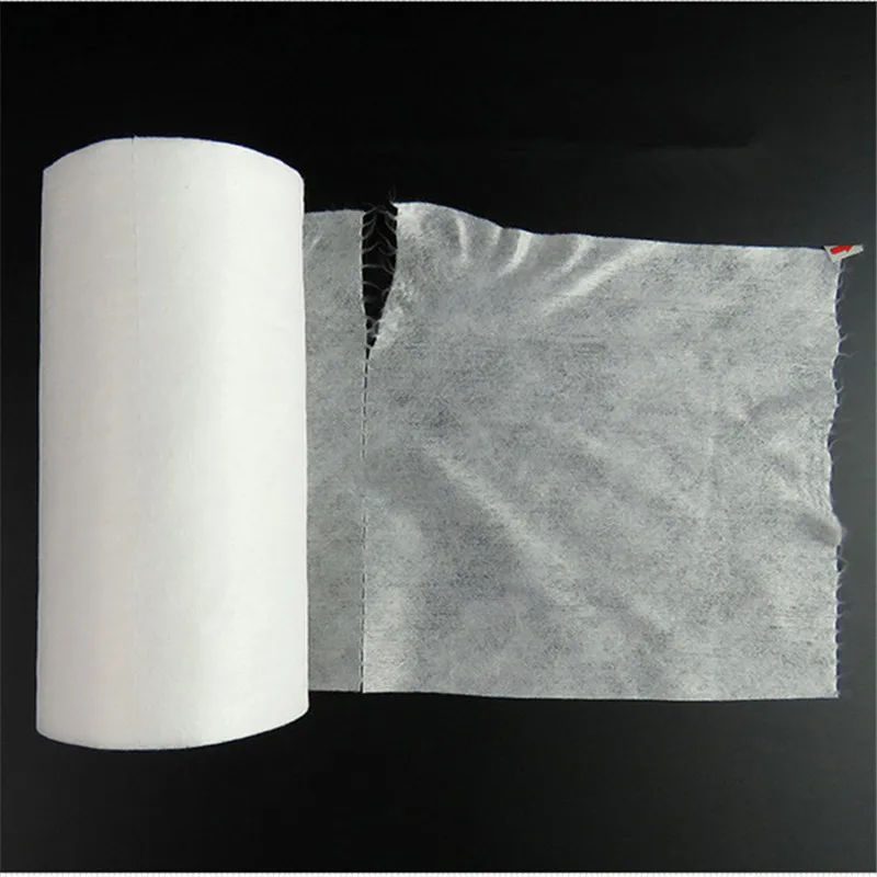 

3 Rolls/Pack High-grade White Disposable Facial Tissue Cotton Disposable Face Towel Break Point Non-Woven Fabric Roll Towels