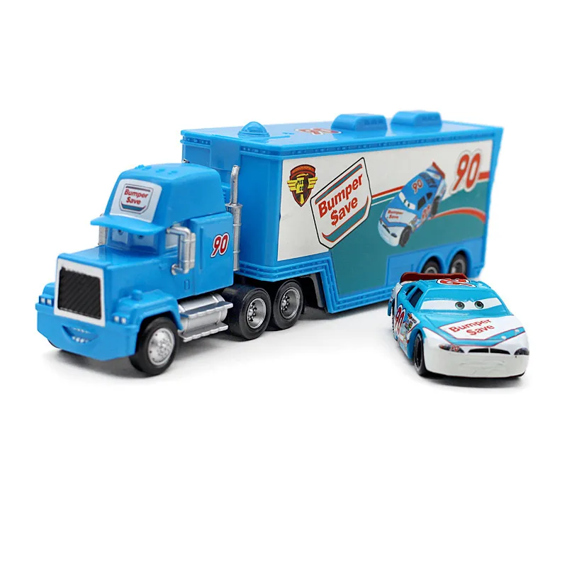 24 стилей disney Pixar Cars мак грузовик+ маленький автомобиль Маккуин Джексон Storm 1:55 литой металлический сплав автомобиль игрушки подарок для детей - Цвет: 27