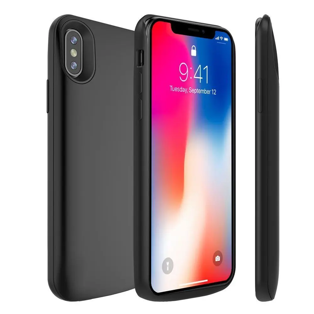6000 мАч зарядное устройство чехол для iPhone X/Xs чехол внешнее резервное зарядное устройство Банк питания зарядный чехол Зарядное устройство