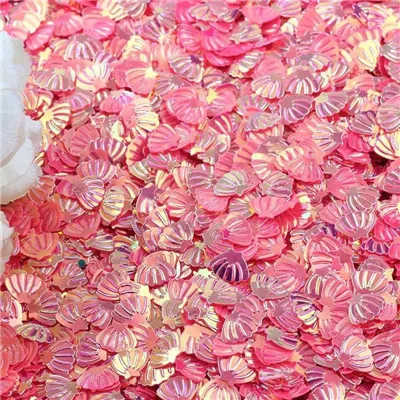 watermelon red gold Блестящая блестка 6*8 мм Морская раковина ПВХ свободные блестки пайетки дизайн ногтей швейный материал Свадебное Ремесло аксессуар для одежды Сделай Сам 20 г - Цвет: watermelon red gold