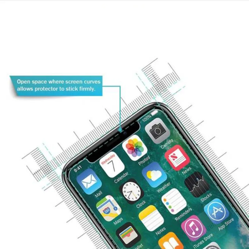 Премиум Закаленное стекло Защитная пленка для iphone XR XS X Max защитная Передняя