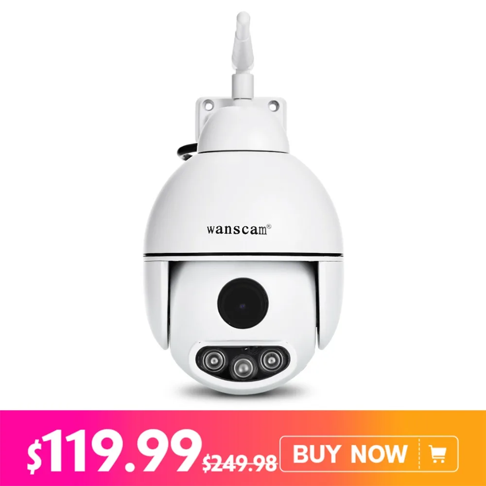 

WANSCAM HW0054 Outdoor PTZ 5X Optical Zoom 1080P IP WiFi Camera Security Dome ONVIF P2P Night Vision CCTV Cameras Waterproof