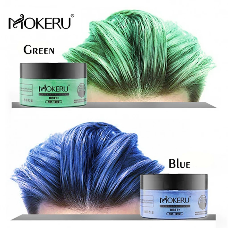 Mokeru, 1 шт., натуральный, Unsiex, сделай сам, краска для волос, воск, грязевая краска, крем, временная глина для волос, Восковая краска, глина для укладки волос, формовочный гель