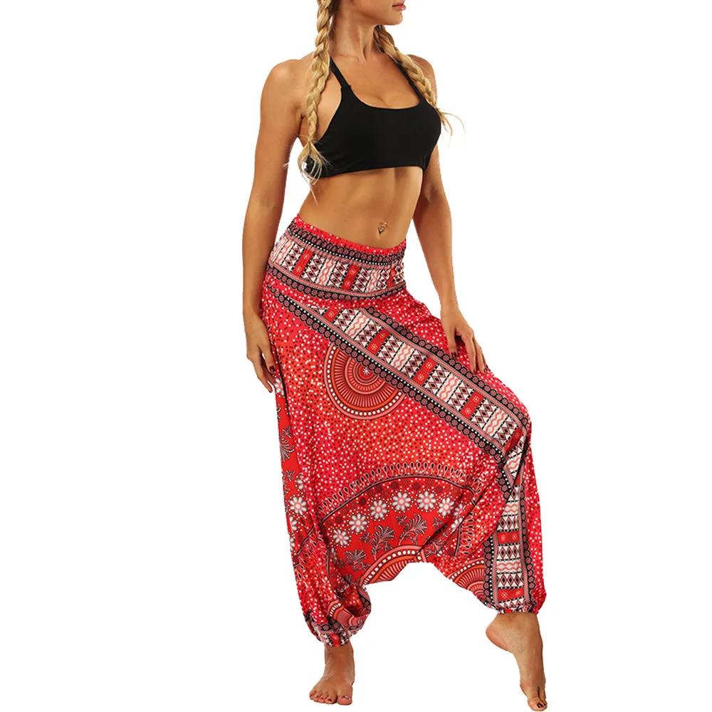 LNCDIS Summer NEW Fashion Women Casual Bohemian Loose Trousers Baggy Boho Aladdin Harem High Pants Wholesale Freeship N4 LNCDIS Summer NEW Fashion Women Casual Bohemian Loose Trousers Baggy Boho Aladdin Harem High Pants Wholesale Freeship N4