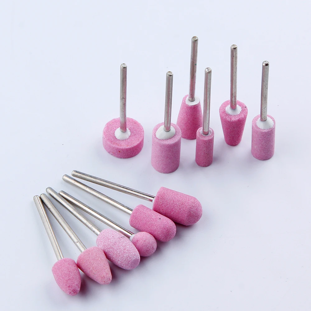 12pcs Mill Cutter for Manicure Electric Nail Drill Bts Apparatus Machine Accessory Pedicure Cutter Gel Polish Remover Nail Files