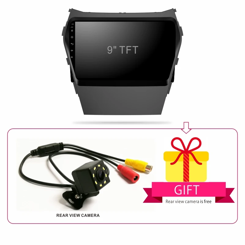 Clearance Android 9.0 Car Radio Multimedia Video Player Navigation GPS For Hyundai Santa Fe 3 Grand ix45 2013-2017 caplay android auto 5
