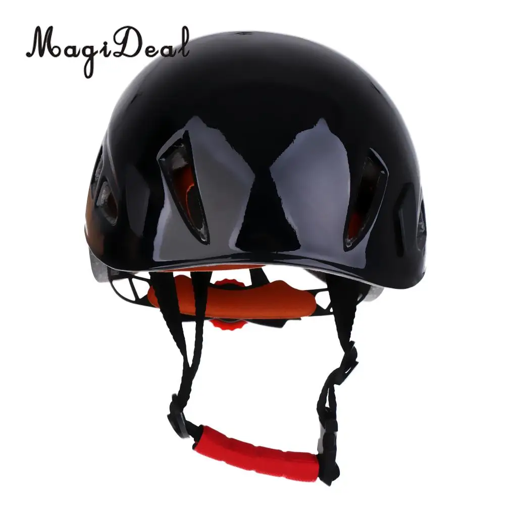 MagiDeal Adult Safety Rock Climbing Caving Helmet Scaffolding Aerial Working Construction Head Protector Black