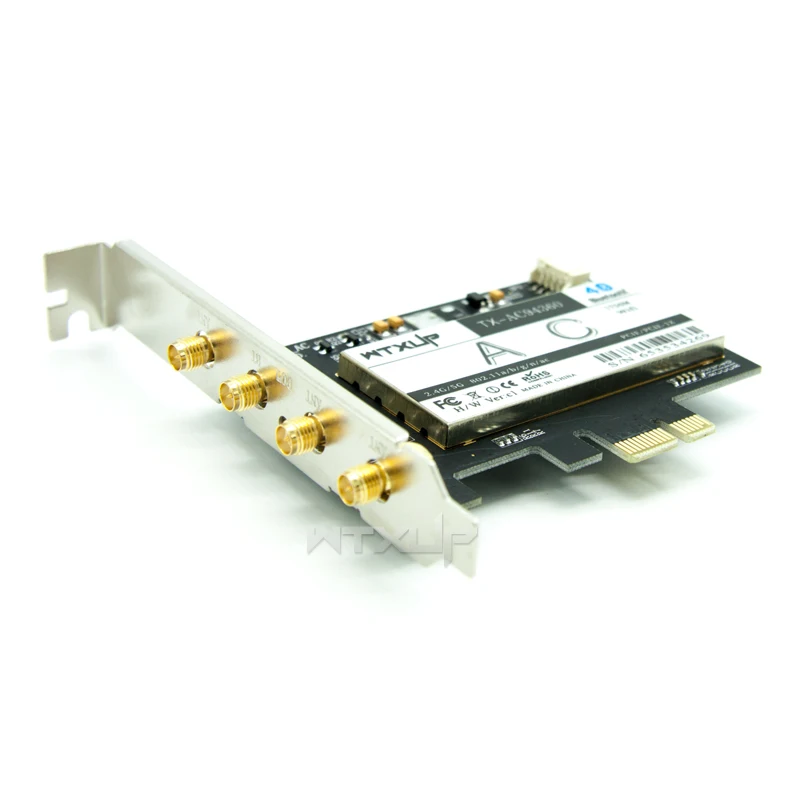 Настольная WiFi карта BCM94360 PCIE X1 X4 X8 X16 802.11AC Двухдиапазонная 1300 Мбит/с Bluetooth BT 4 0 ПК для