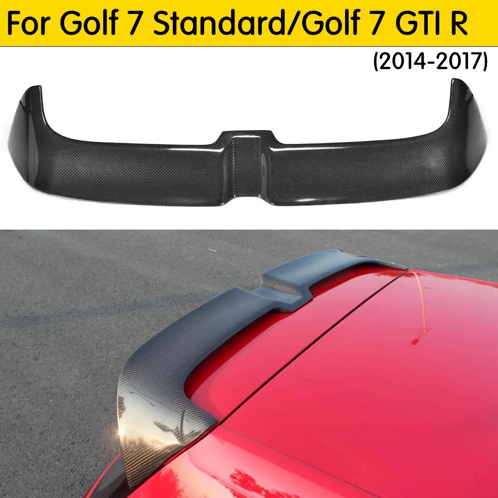 MK7 углеродное волокно/FRP для Golf задняя крыша багажника крыла Спойлер Volkswagen 7 VII MK GTI