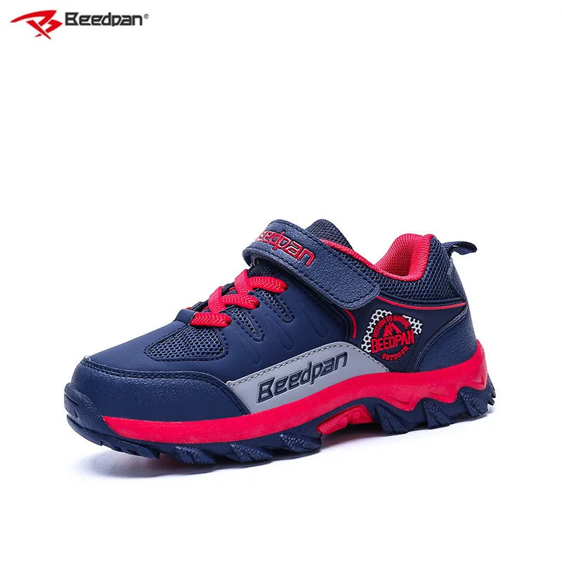 

Beedpan Brand 2018 Autumn Children Sneakers Girls Boys Outdoor Shoe Leather Light Kids Sport Shoes Boys Mountain Climbing Shoes
