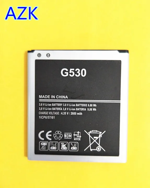 

AZK 2600mAh EB-BG530BBC EB-BG530CBE Replacement Battery for Samsung Galaxy Grand Prime J3 J5 G530 G530F G530FZ G530Y phone