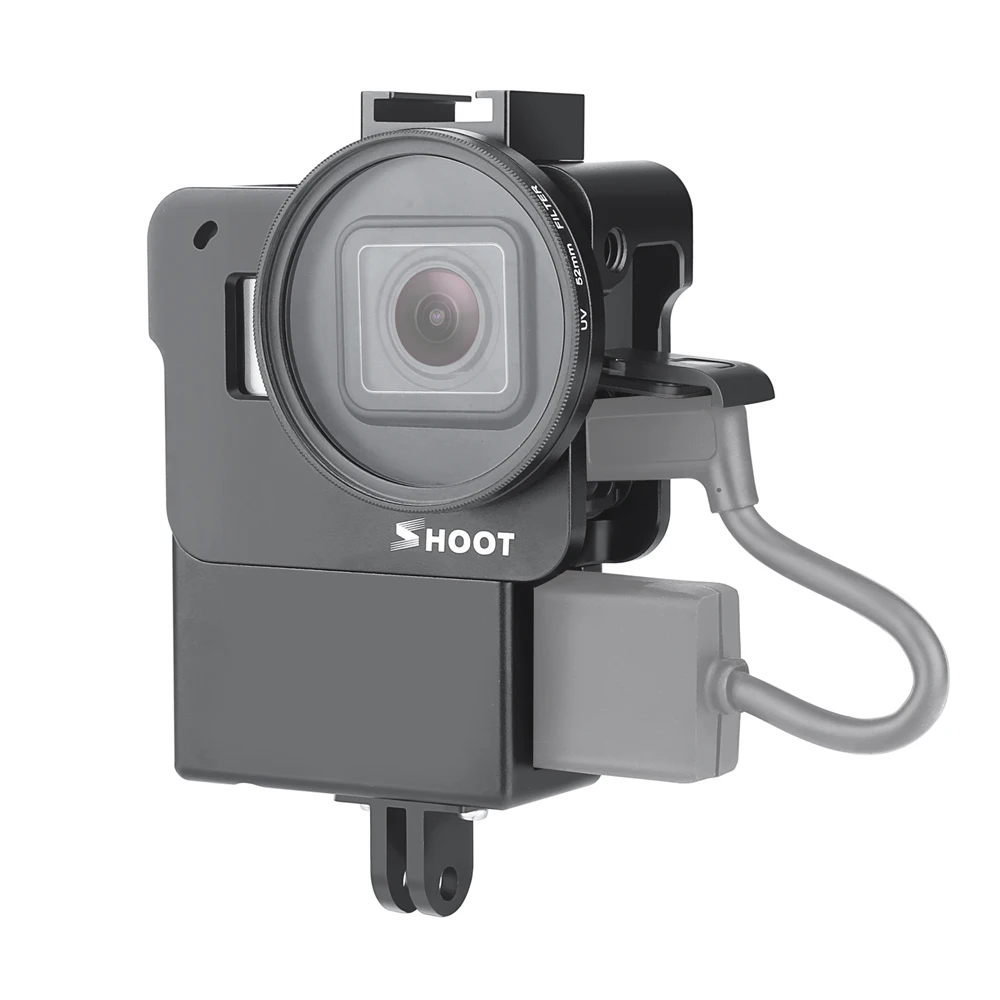 Чехол клетка SHOOT Vlog для GoPro Hero 7 6 5 черный защитный чехол видеозаписи рамка
