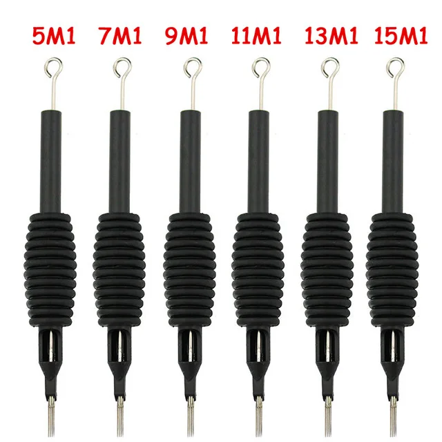 10pcs Tattoo Grip 5/7/9/11/13/15M1 Sterile Disposable Nozzle Needle Tip Tube Permanent Makeup Supplies 19mm|Тату-держатели| |