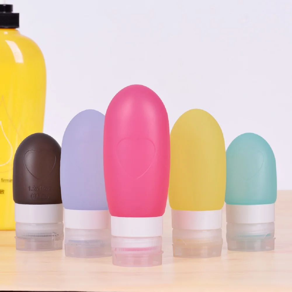 3 sizes Silicone Travel Bottle Shampoo Liquid Cosmetic Portable Empty