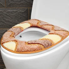 EHEH Модный Цветной хлопковый коралловый флисовый чехол для унитаза экологичный 37*43 см Общая подушка для унитаза пальто чехол для унитаза