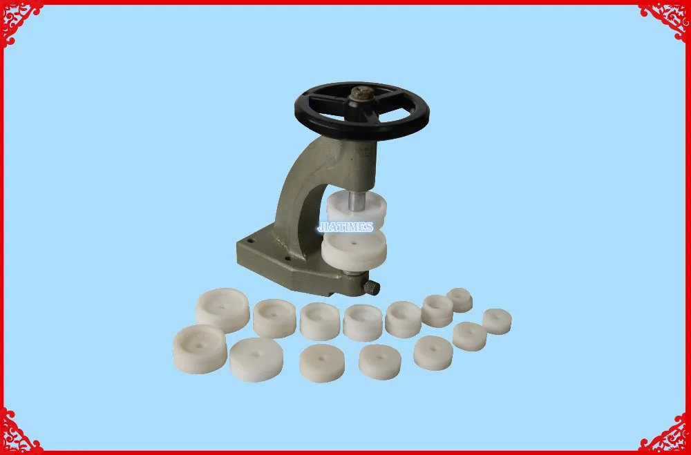 free shipping Spiral case pressing tool watch repair tool with 12 rubber head