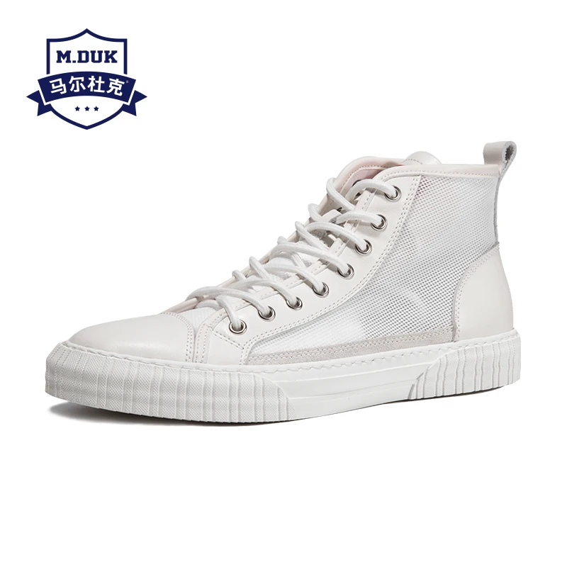 

spring autumn summer Genuine Leather men's shoes all-match cowhide breathable sneaker fashion boots men casual shoes Leisure