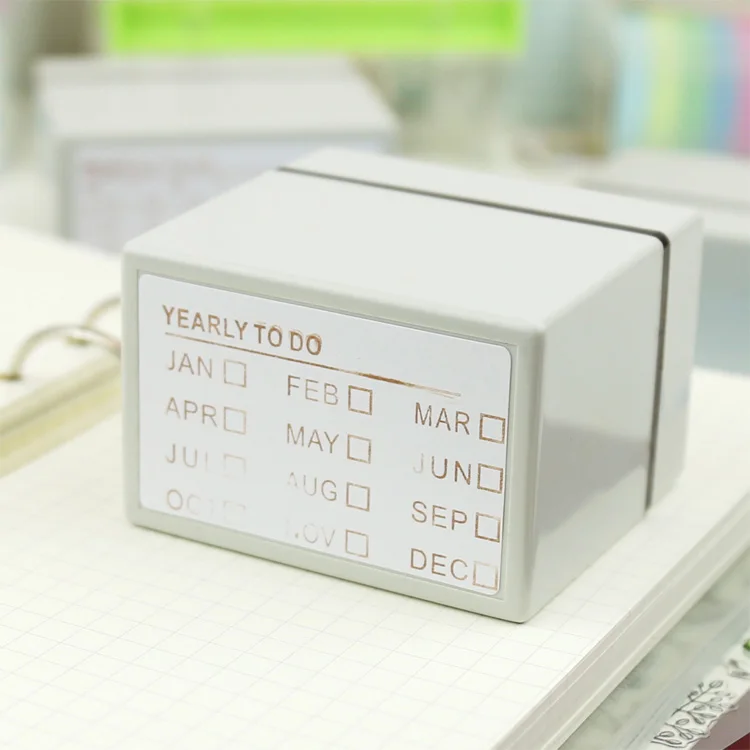Светочувствительное уплотнение годовой ежемесячный недельный план, чтобы сделать список планировщик времени календарный план печать для дневника персональный ноутбук аксессуары - Цвет: Yearly to do