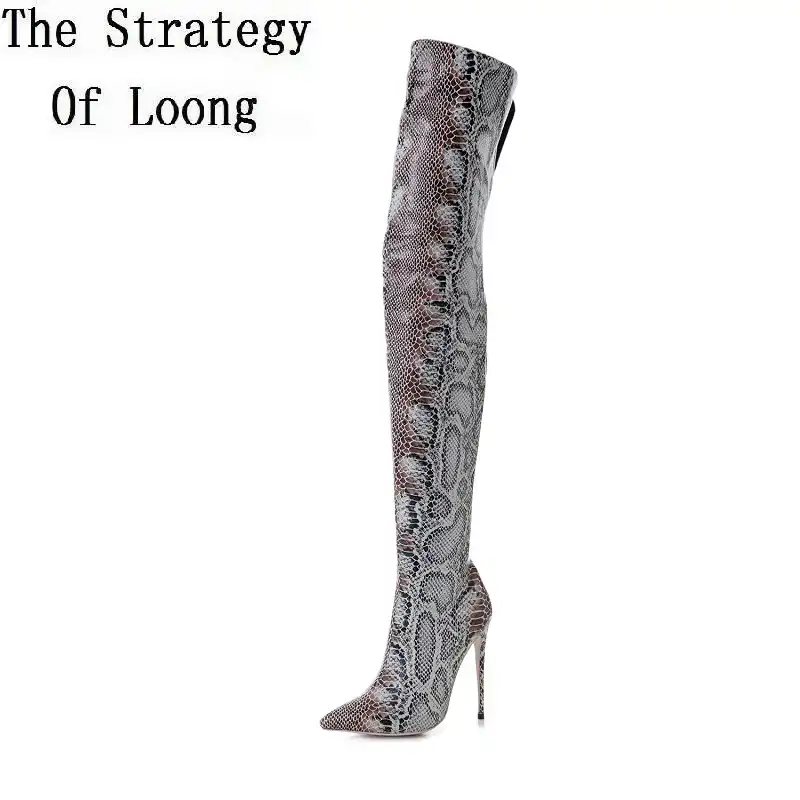 snake long boots