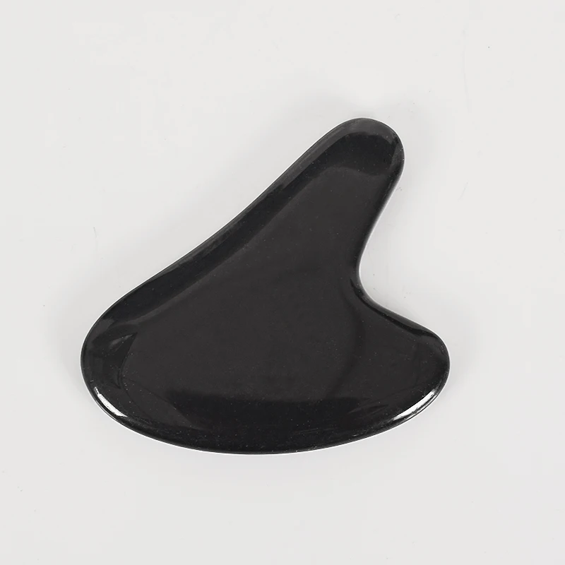 

Gua Sha Tool SPA Face Back Foot Massage Acupuncture Scraper China Traditional Health Care Massage Tool Natural black obsidian