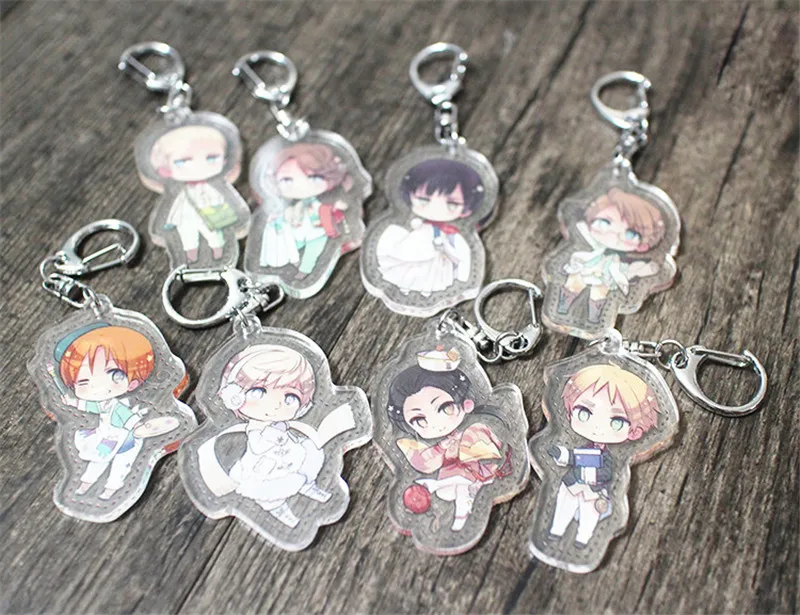 Милый акриловый брелок с мультяшным аниме Axis Powers Hetalia APH для Хэллоуина косплея