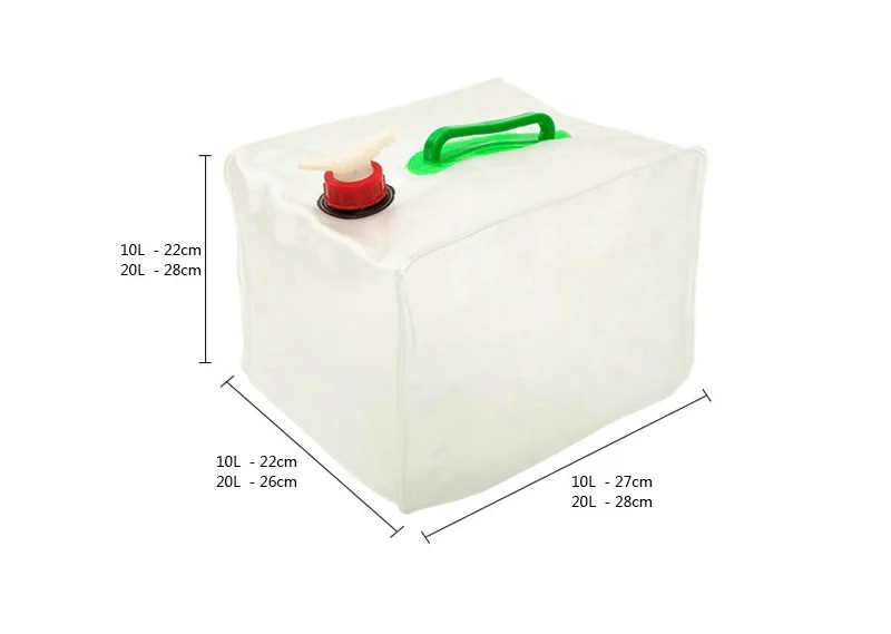 10л 20л Открытый складной контейнер для хранения воды для пеших прогулок кемпинг бак для воды складной водный карринер пищевой