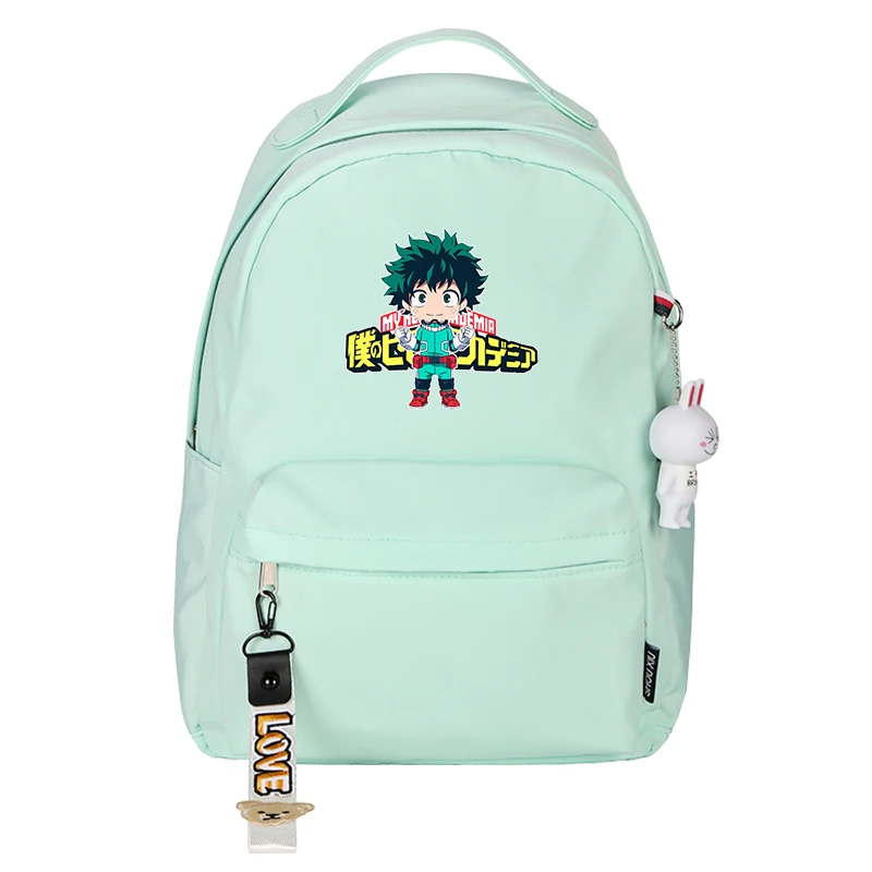 Рюкзак с героями аниме Моя геройская академия Midoriya Izuku Bakugou школьный рюкзак
