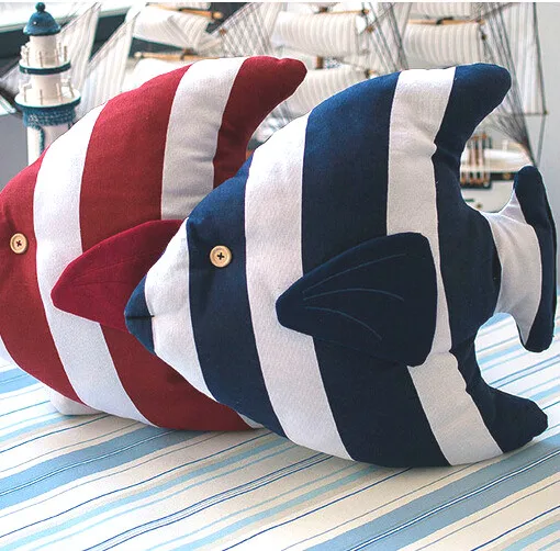 Sea fish pillow Mediterranean Style cushion sofa cushion pillowsin