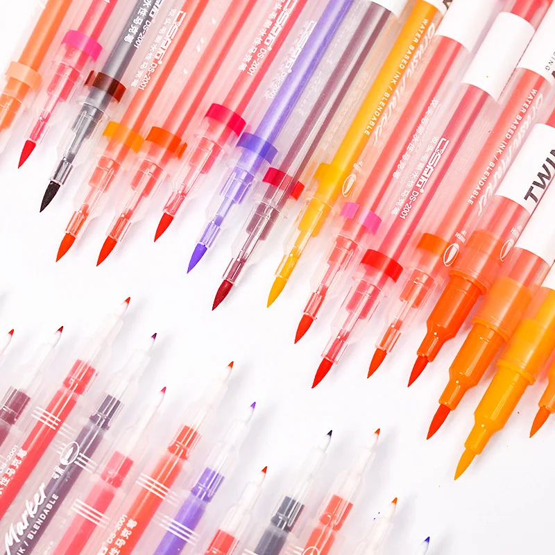 

Soft Brush crayon water-color pen Brush Pen Colored art Marker Pens Calligraphy Drawing Stationery set Art Supplies