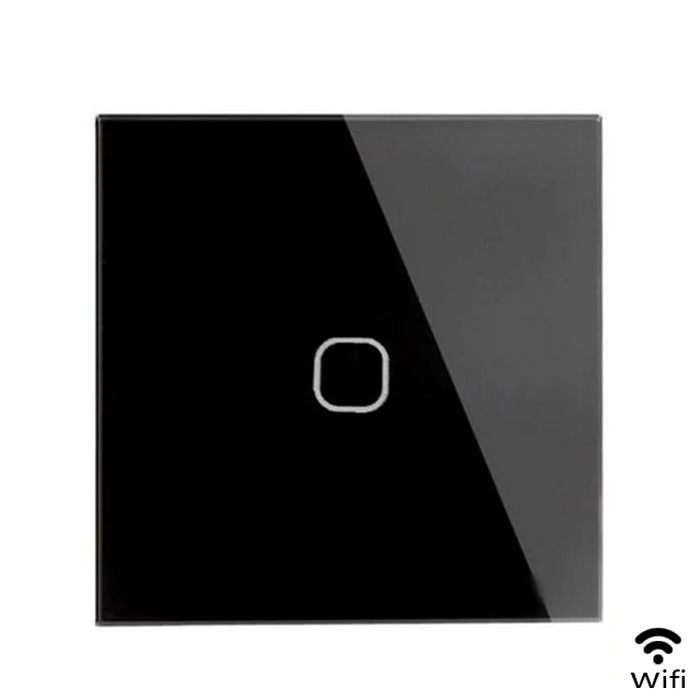 Minitiger EU/UK wifi умный сенсорный выключатель приложение беспроводной пульт дистанционного света настенный выключатель Хрустальная стеклянная панель работает с Alexa/Google Home