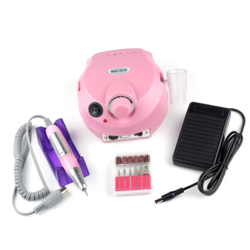 professional electric manicure machine nail drill pink color pedicure
