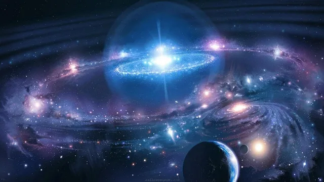 galaxy nebula wide wallpaper