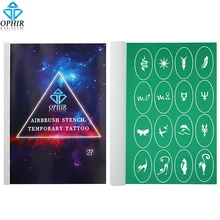 OPHIR трафарет для аэрографа шаблон животного для Временной Татуировки Трафарет DIY тату дизайн листов_ STE27