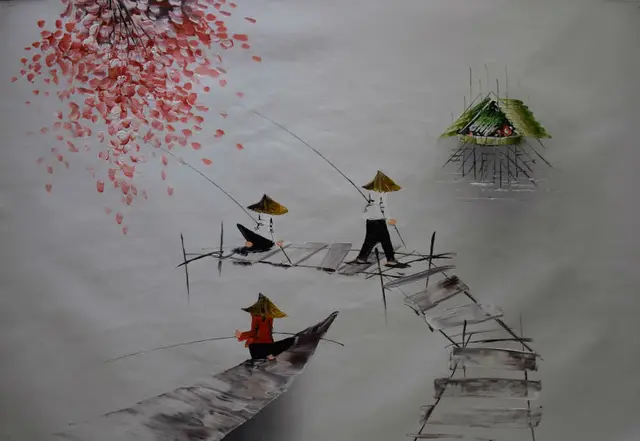 vietnam pinturas de tela bilaketarekin bat datozen irudiak