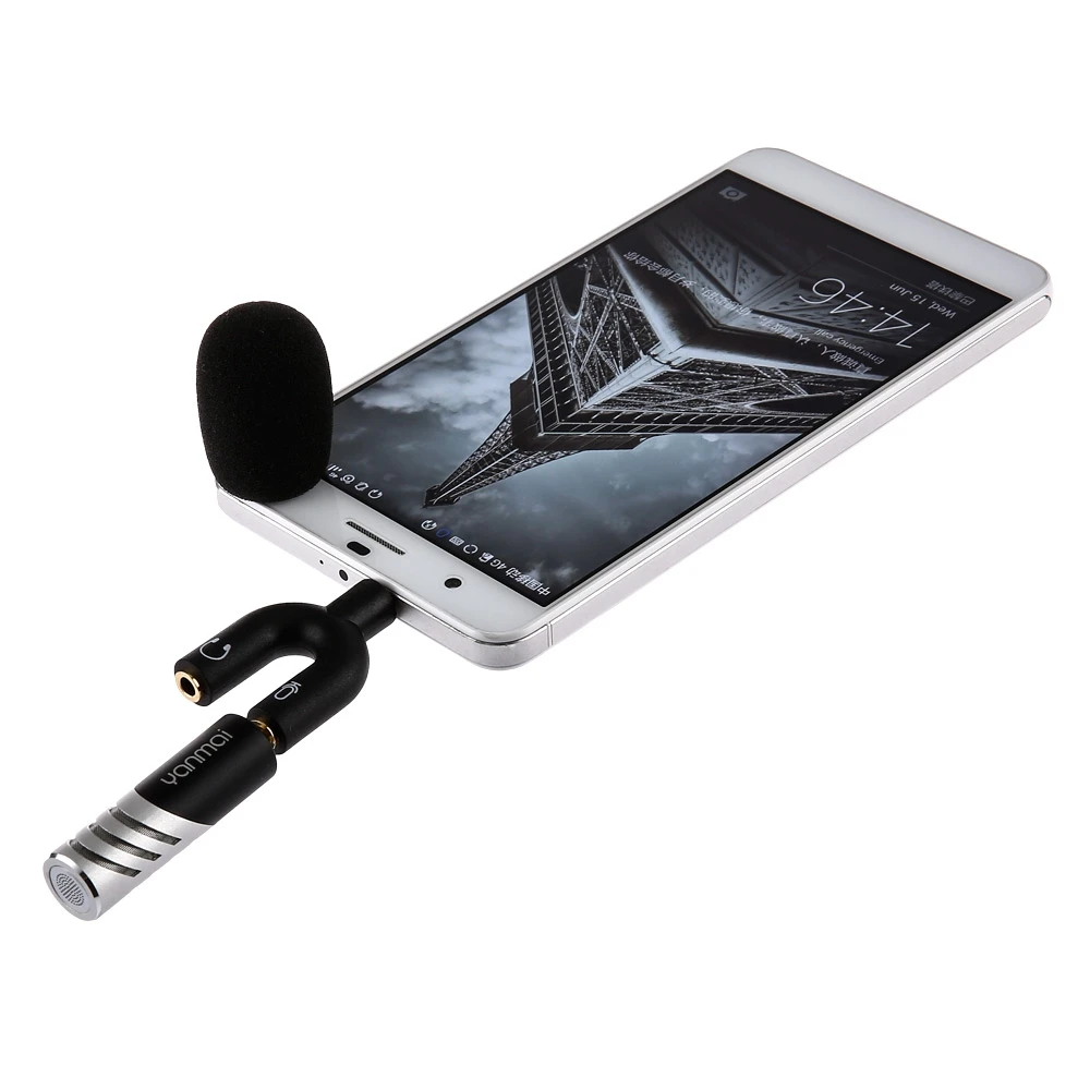 R1 Rotatable Mini Condenser Microphone Interviewing Recording 3.5mm