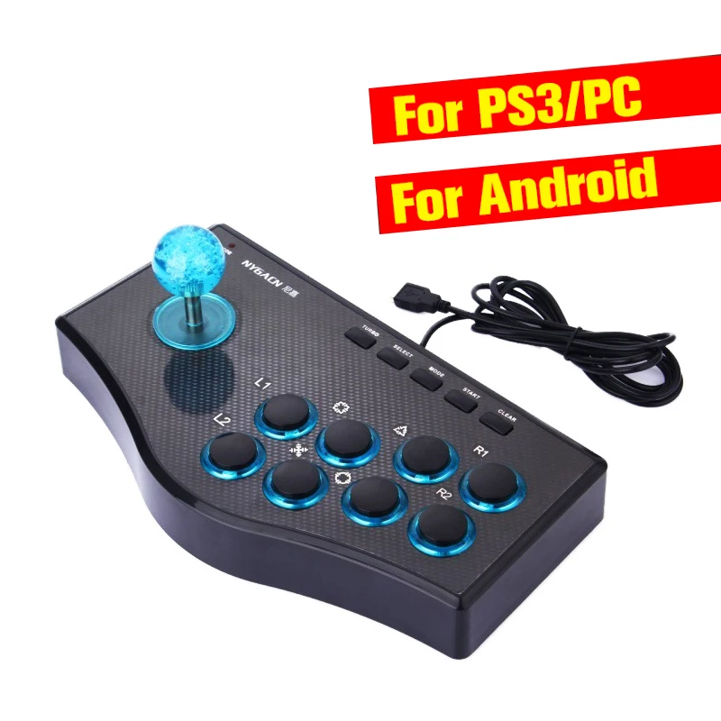 

USB Rocker Game Controller Arcade Joystick Gamepad Fighting Stick For P3/PC For Android Plug And Play Street Fighting Feeling