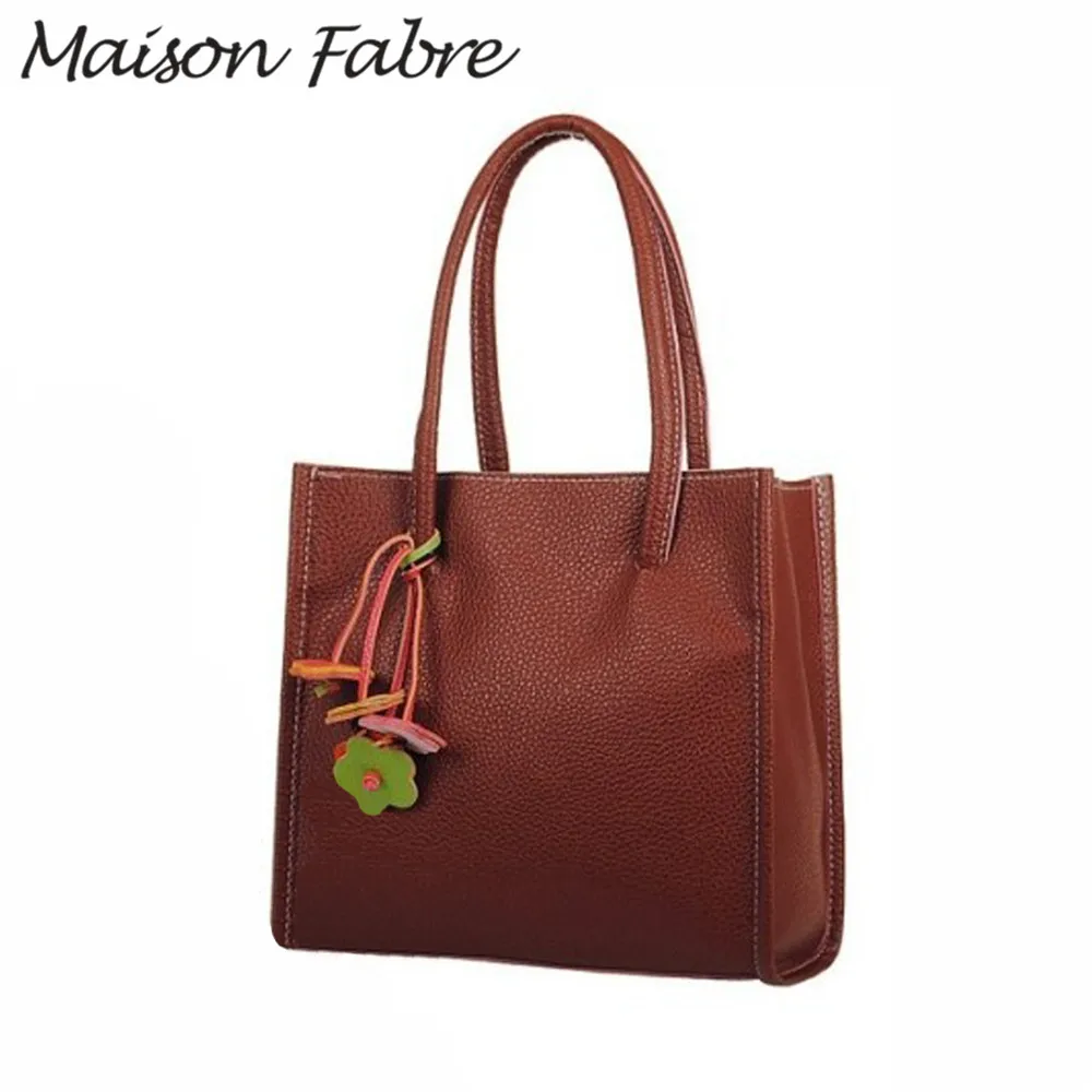Женская кожаная сумка через плечо с ручками и цветочным принтом, большая вместительность,, элегантные женские квадратные сумочки