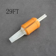 29F) 20 шт 30 мм Одноразовые плоские/Magnum трубки оранжевый мягкий силиконовый татуировочный захват прозрачные пластиковые трубки точный комбо бесплатно
